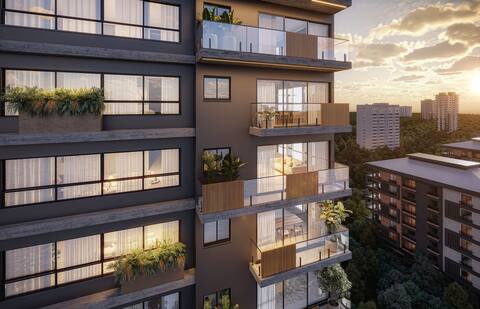 Apartamento de 2 suites con vista a la Lagoa do Violão y rooftop
