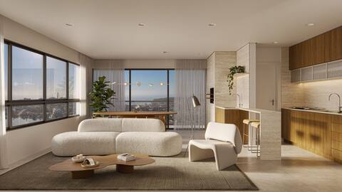 Apartamento 2 suítes com vista lagoa-mar e rooftop aquecido