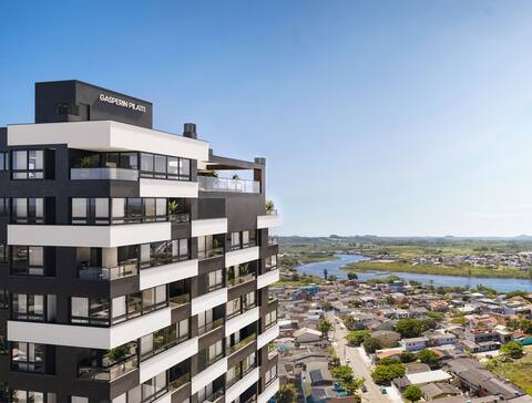 Apartamento 2 dorms (1 suíte) com rooftop e piscina infinita