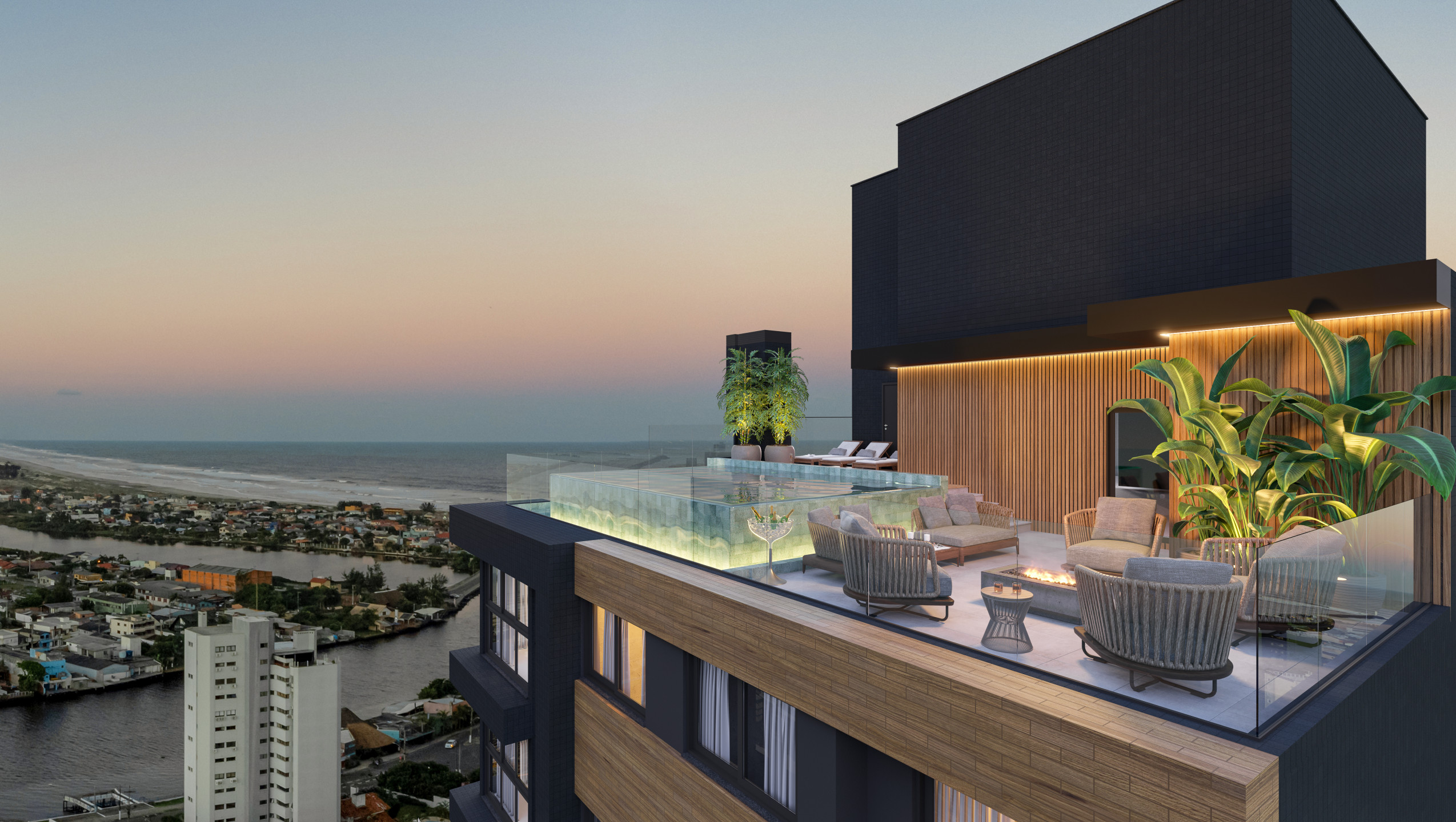 Apartamento 3 dormitórios com suíte e 2 vagas no Centro