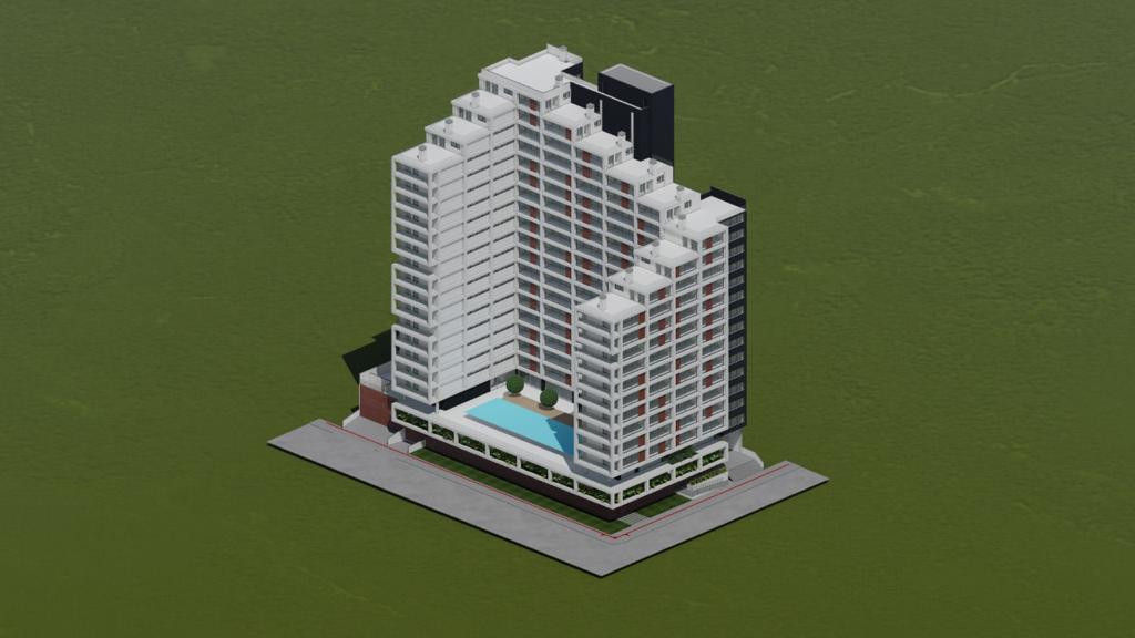 Studio/1 Dorm com 1 vaga e 49,78 m² privativos em Torres