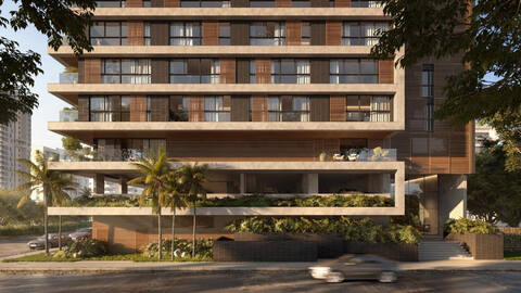 Studio/1-bedroom with 49.78 m² and 1 parking space — Mampituba in Predial, Torres/RS