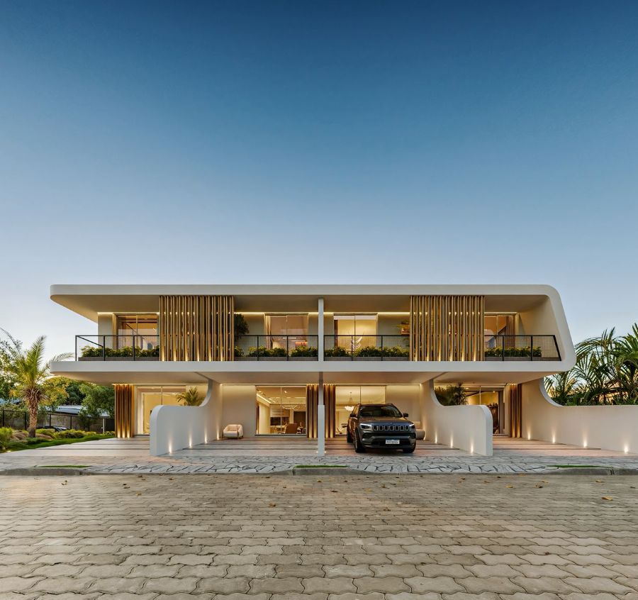 Casa 2 dormitórios (2 suítes) — design orgânico e luz natural
